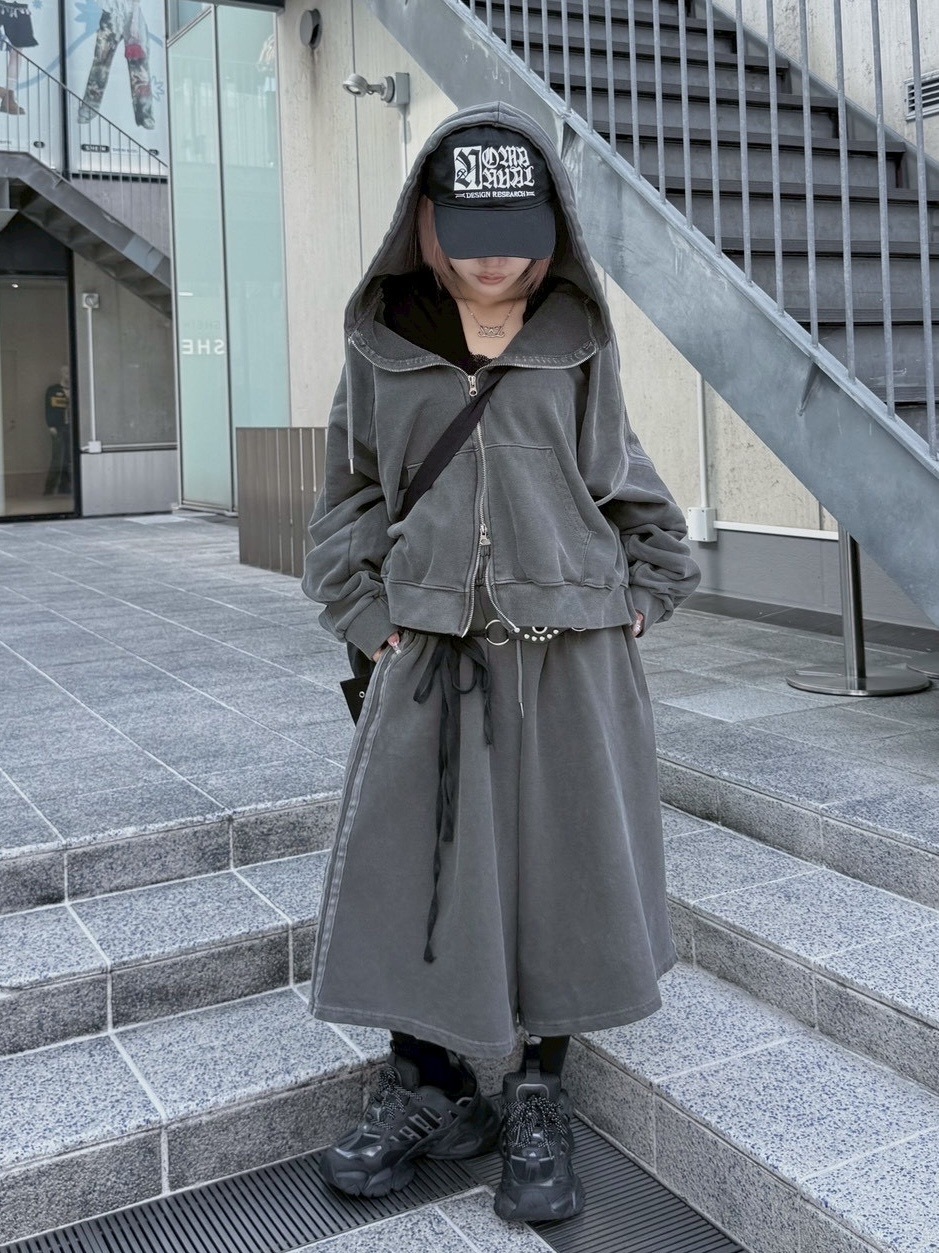 【nmtc +】side line pigment zip up hoodie (2color)