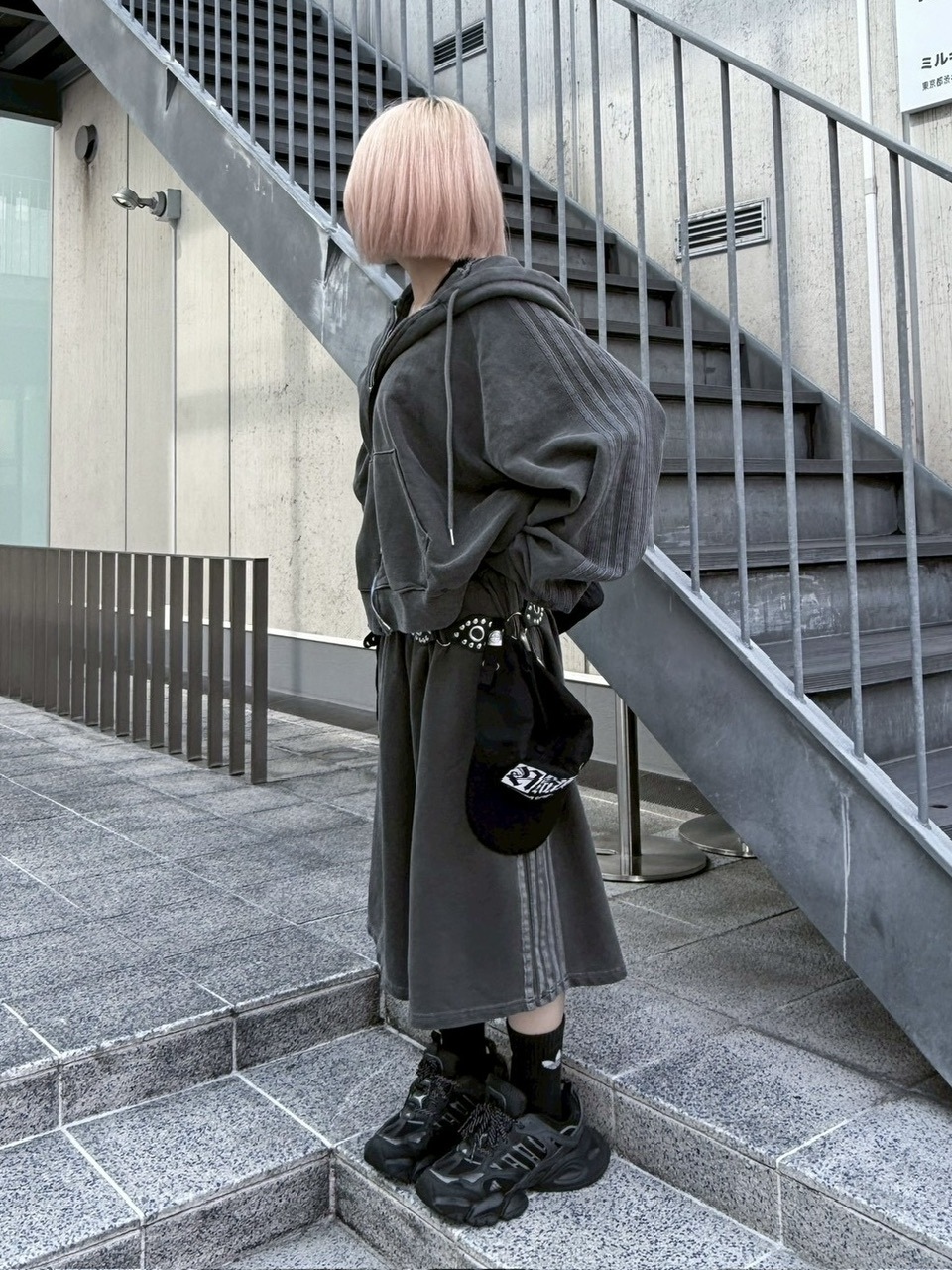 【nmtc +】side line pigment zip up hoodie (2color)