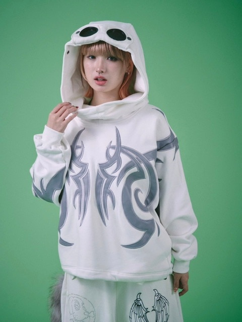 GALFY】探検メガネ部族パーカー / 【ガルフィー】ロゴ長袖パーカー