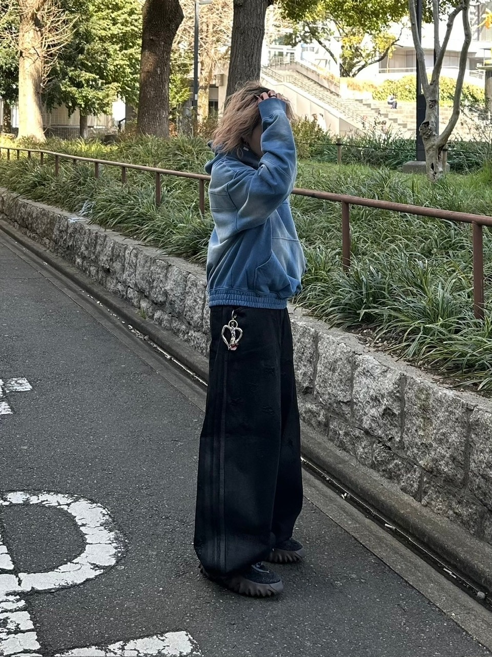 Chikashitsu +】original big heart charm key strap | OUR BRAND