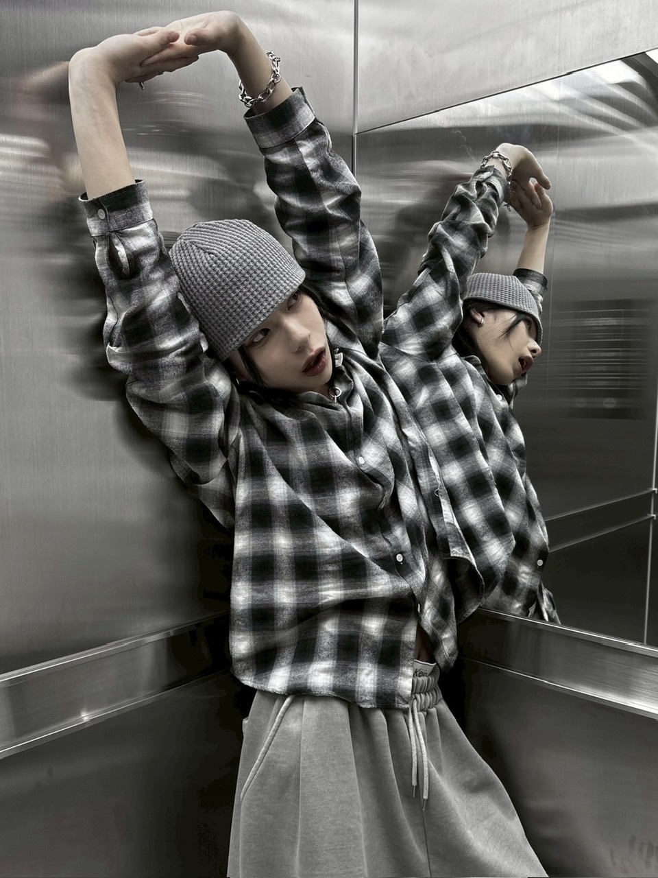 LUV CODE】shadow check shirt | OUR BRAND,LUV CODE | PRESSING WEB SHOP