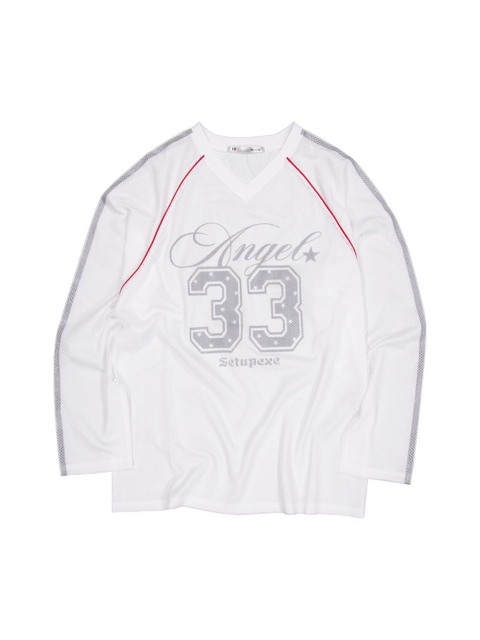 ★SETUP-EXE★V-NECK MESH SPORTS T / WHITE★正規品/韓国送料込 SETUP‐EXE】V-NECK MESH SPORTS T | OUR BRAND,SETUP-EXE