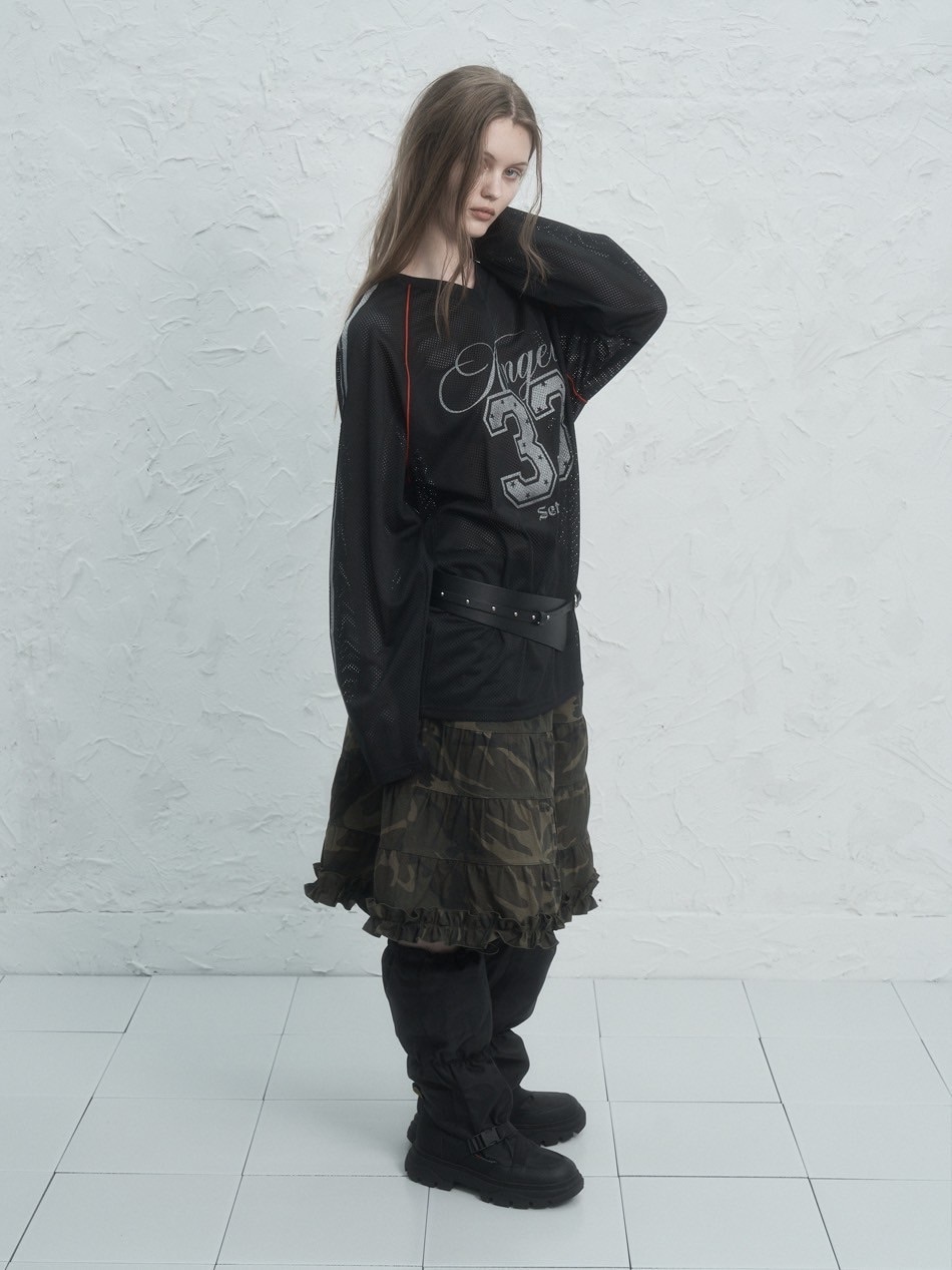 SETUP‐EXE】V-NECK MESH SPORTS T | OUR BRAND,SETUP-EXE