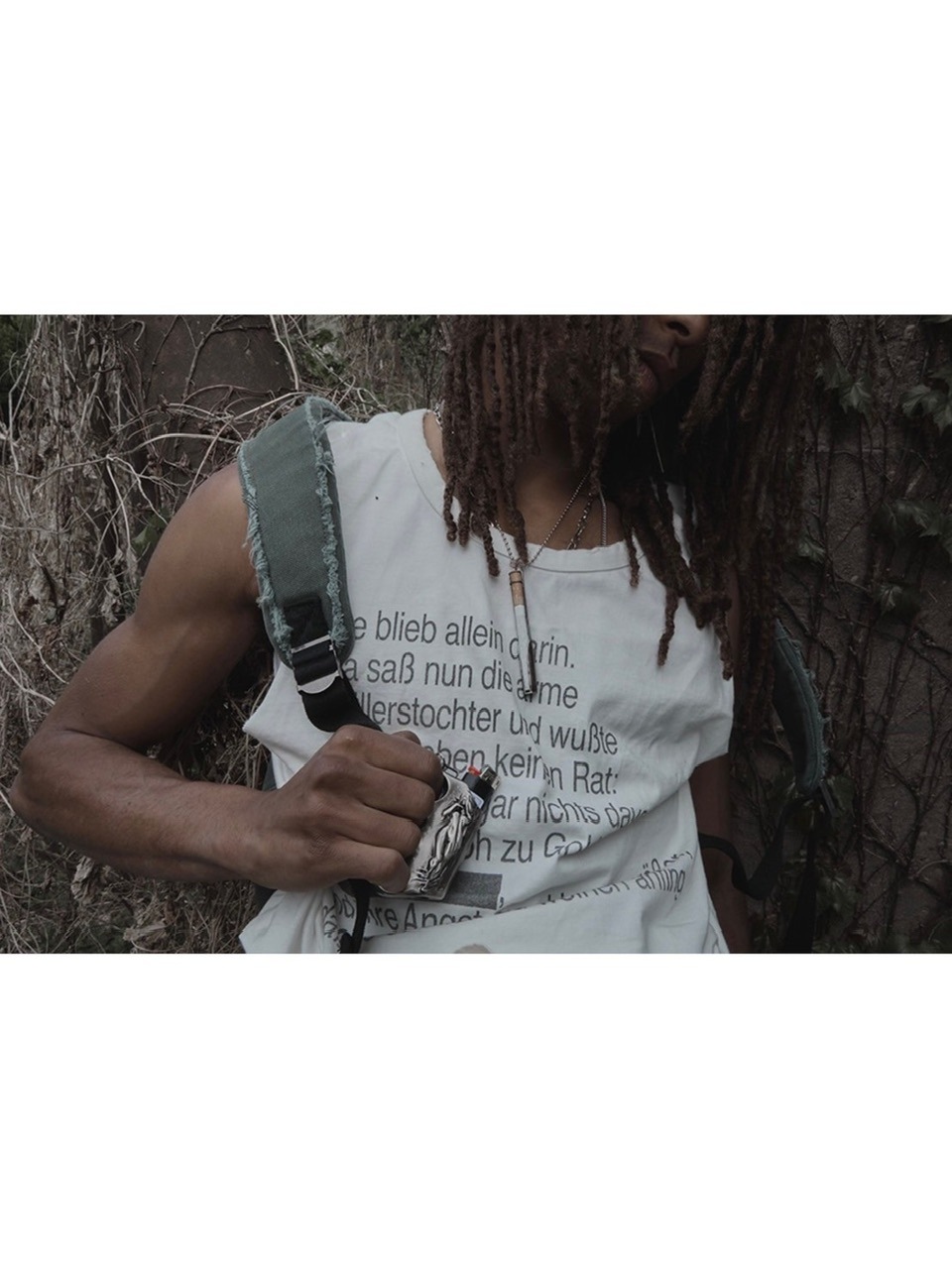 【SUNDAYOFFCLUB】Cigarette Holder Necklace - Antique Silver SUNDAY OFF CLUB】Single Cigarette Holder Necklace Antique