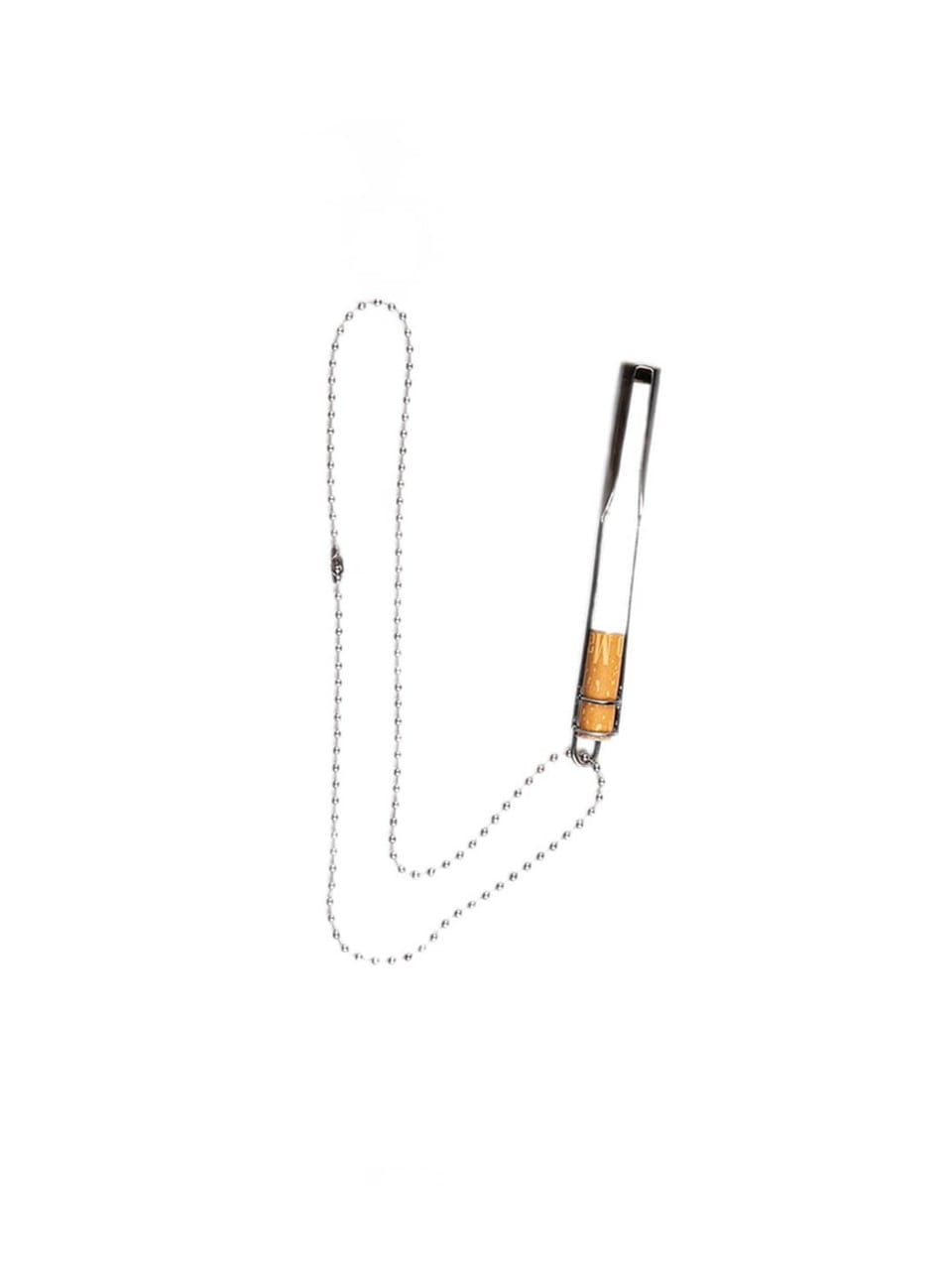 【SUNDAYOFFCLUB】Cigarette Holder Necklace - Antique Silver SUNDAY OFF CLUB】Single Cigarette Holder Necklace Antique