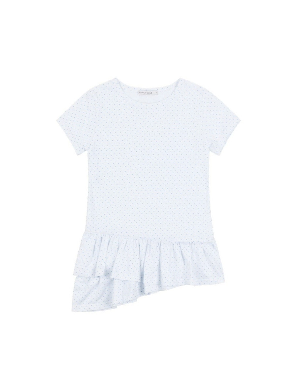 ★FANCY CLUB★ FRILL LAYERED DOT TEE FANCY CLUB】Frill Layered Dot Tee | OUR BRAND,FANCY CLUB