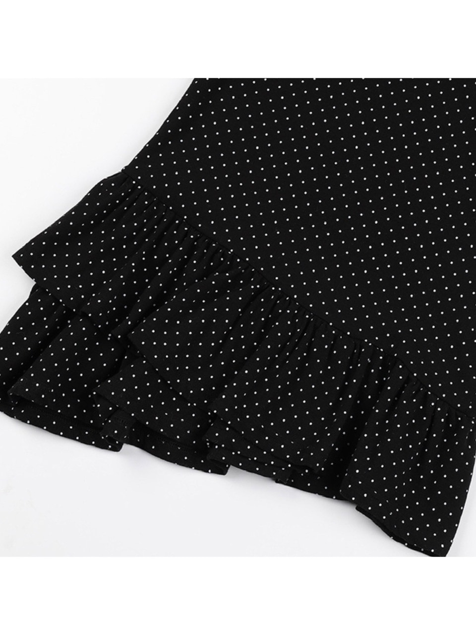 ★FANCY CLUB★ FRILL LAYERED DOT TEE FANCY CLUB】Frill Layered Dot Tee | OUR BRAND,FANCY CLUB