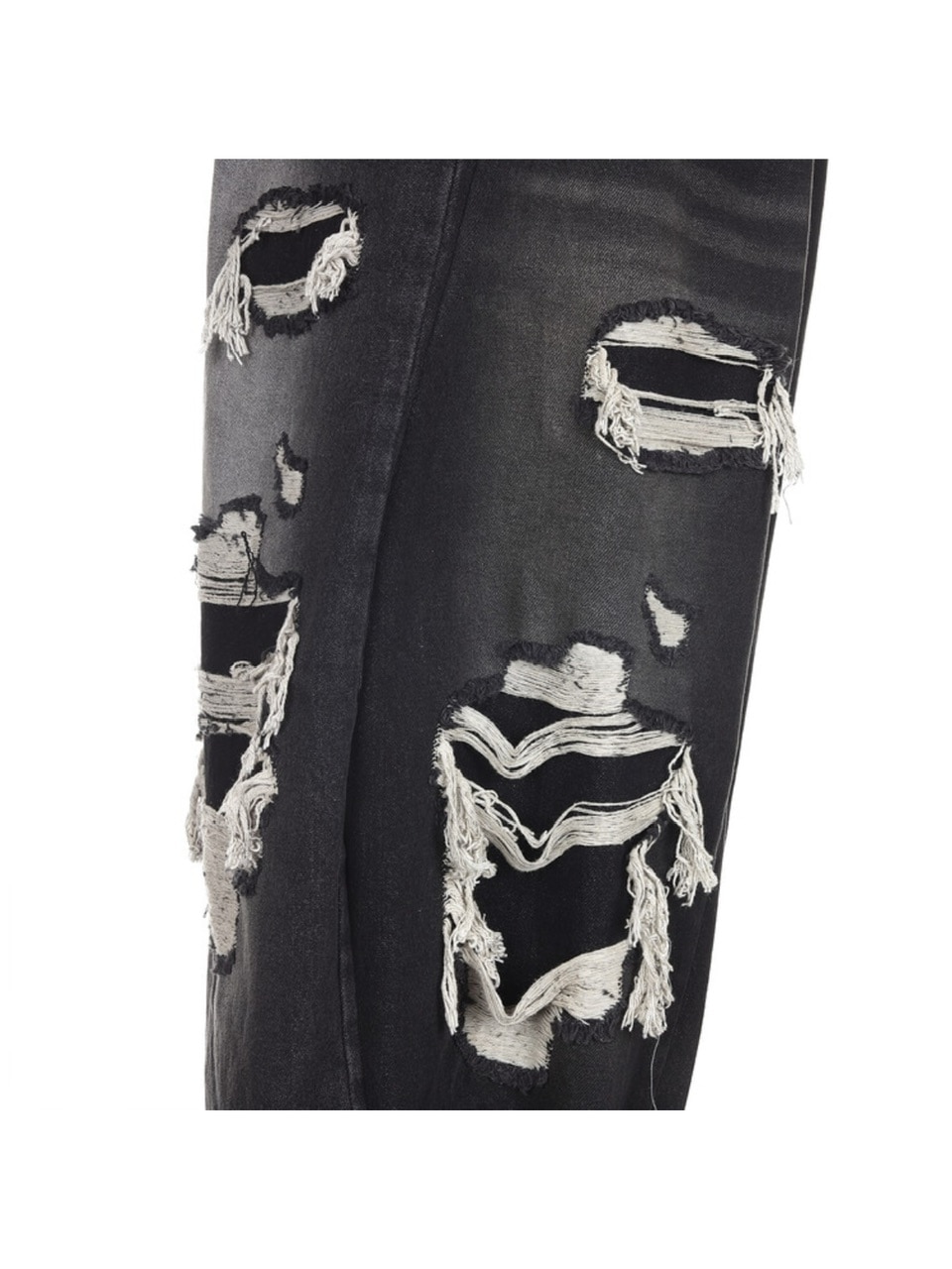 SURGERY】surgery double folding over wide baggy jeans