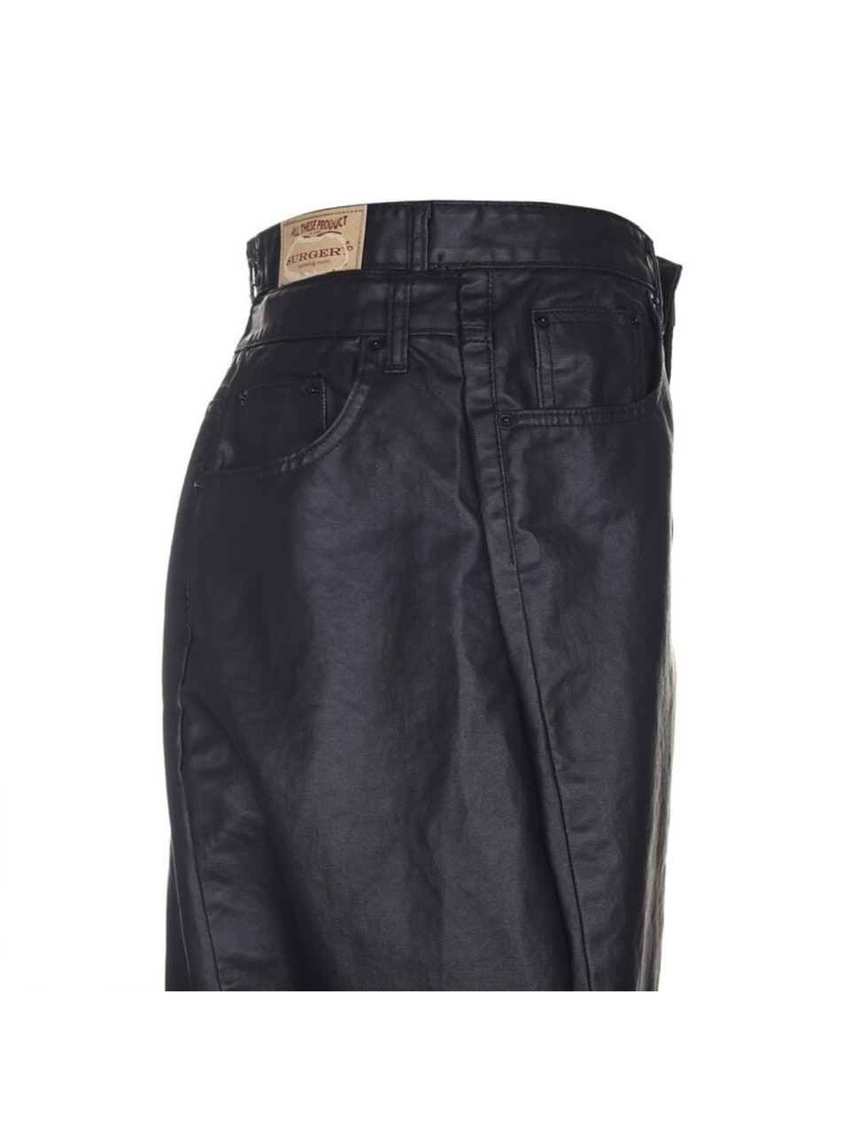 SURGERY★Double Folding Over Wide Baggy Jeans★ハンドメード SURGERY】surgery double folding over wide baggy jeans