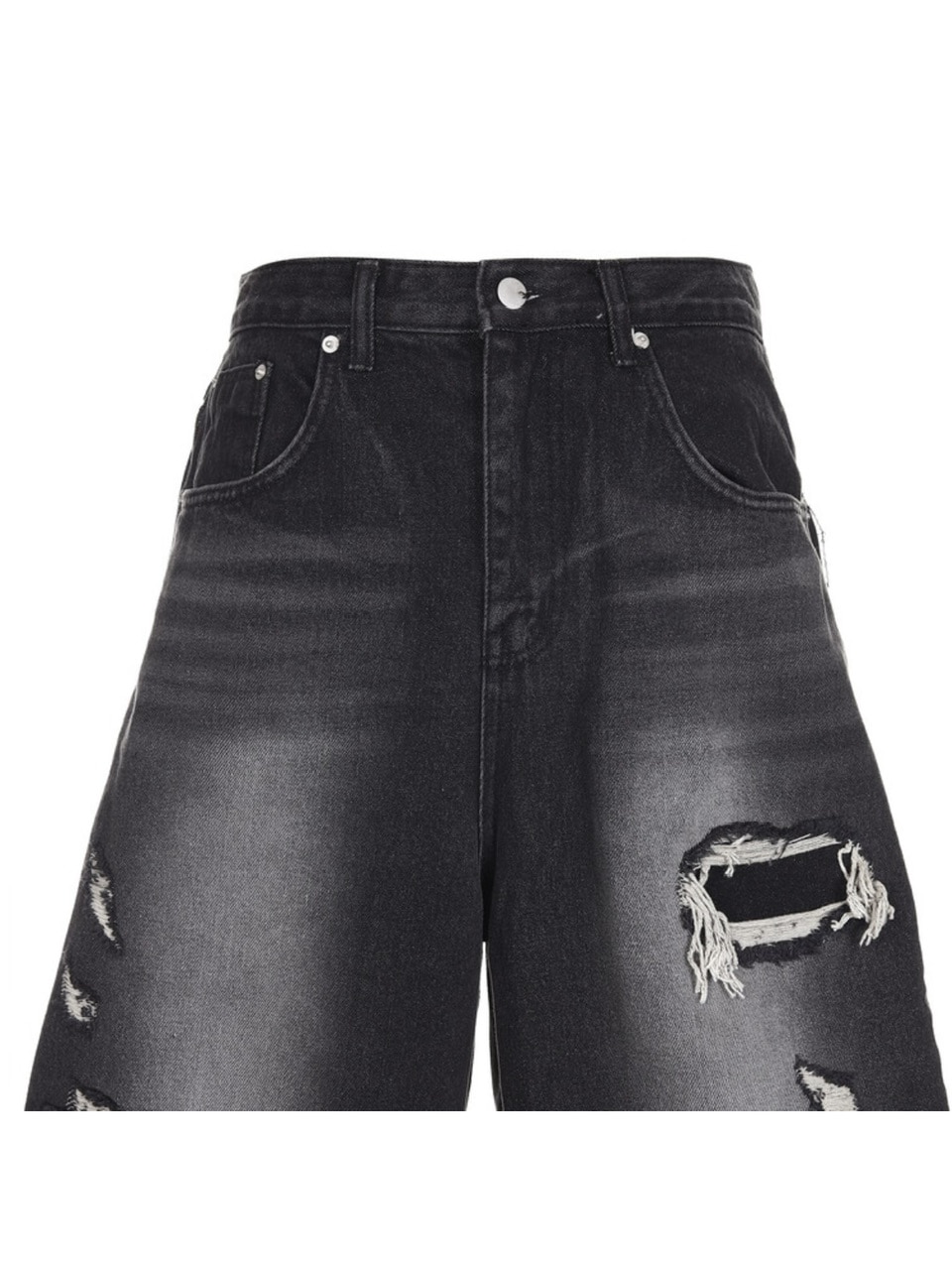 SURGERY★Double Folding Over Wide Baggy Jeans★ハンドメード SURGERY】surgery double folding over wide baggy jeans