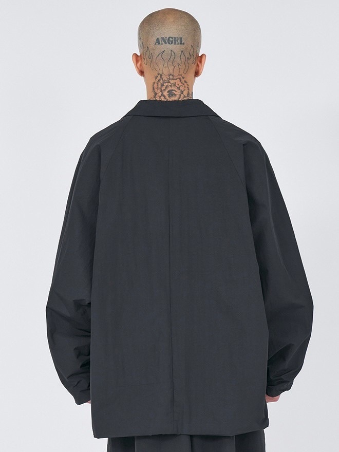 AJOBYAJO】Batwing Nylon Oversized Blazer | OUR BRAND