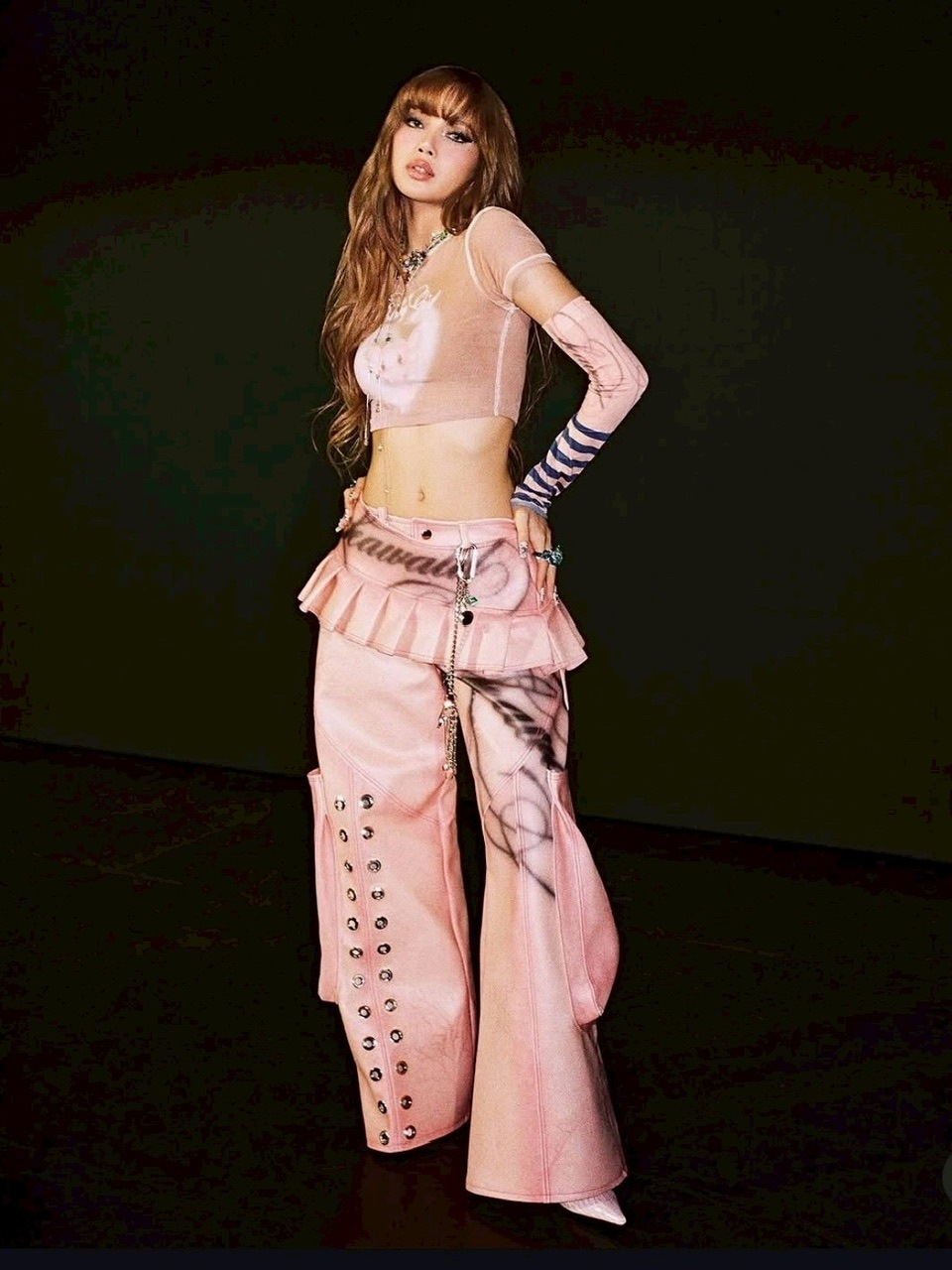 LEAWALD】Skin mimi pants / 【リーウォルド】ノンレザーレタリング