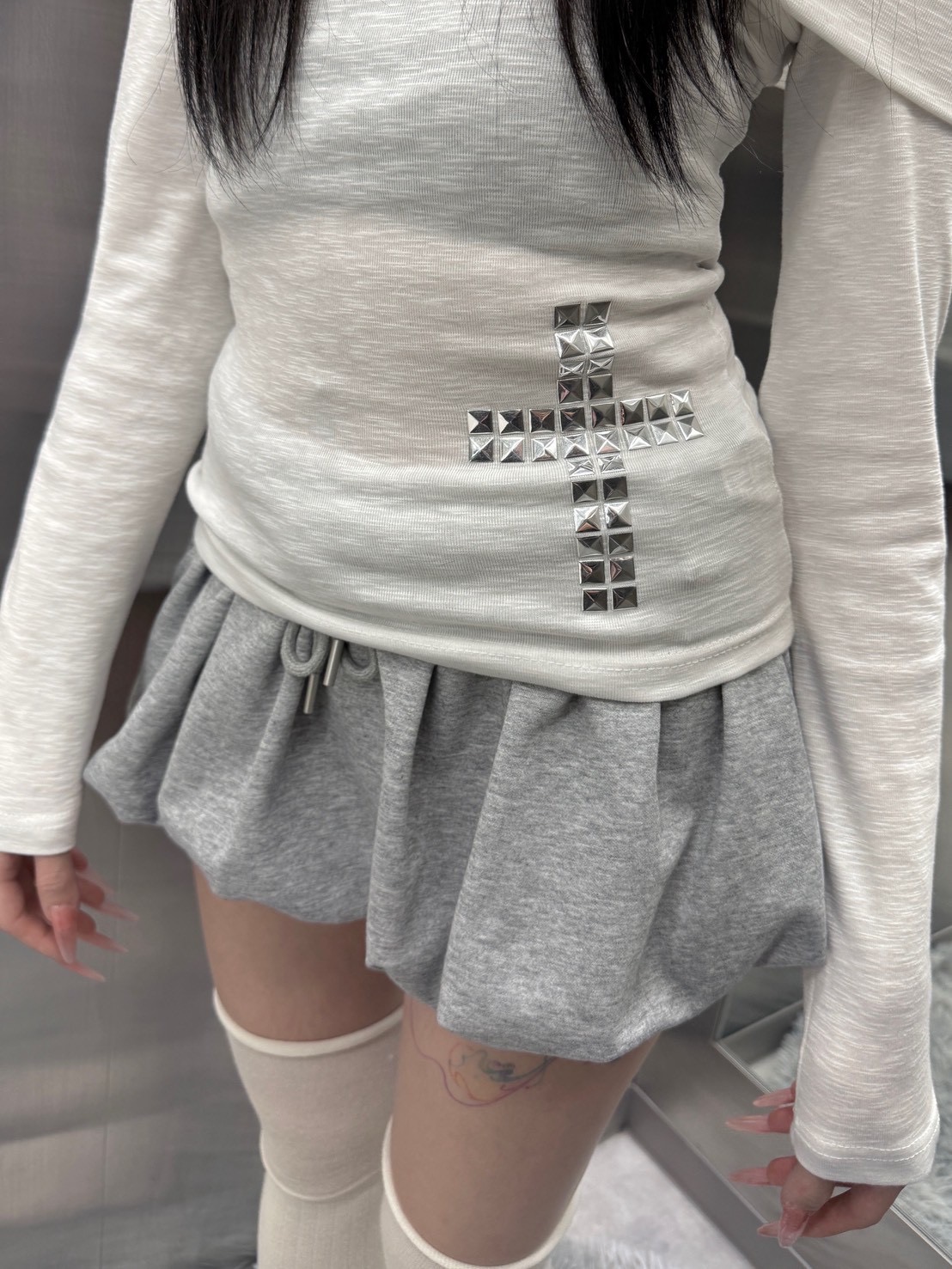 【nmtc +】balloon sweat skirt / 【エヌエムティーシープラス】バルーンスウェットスカート (3color)