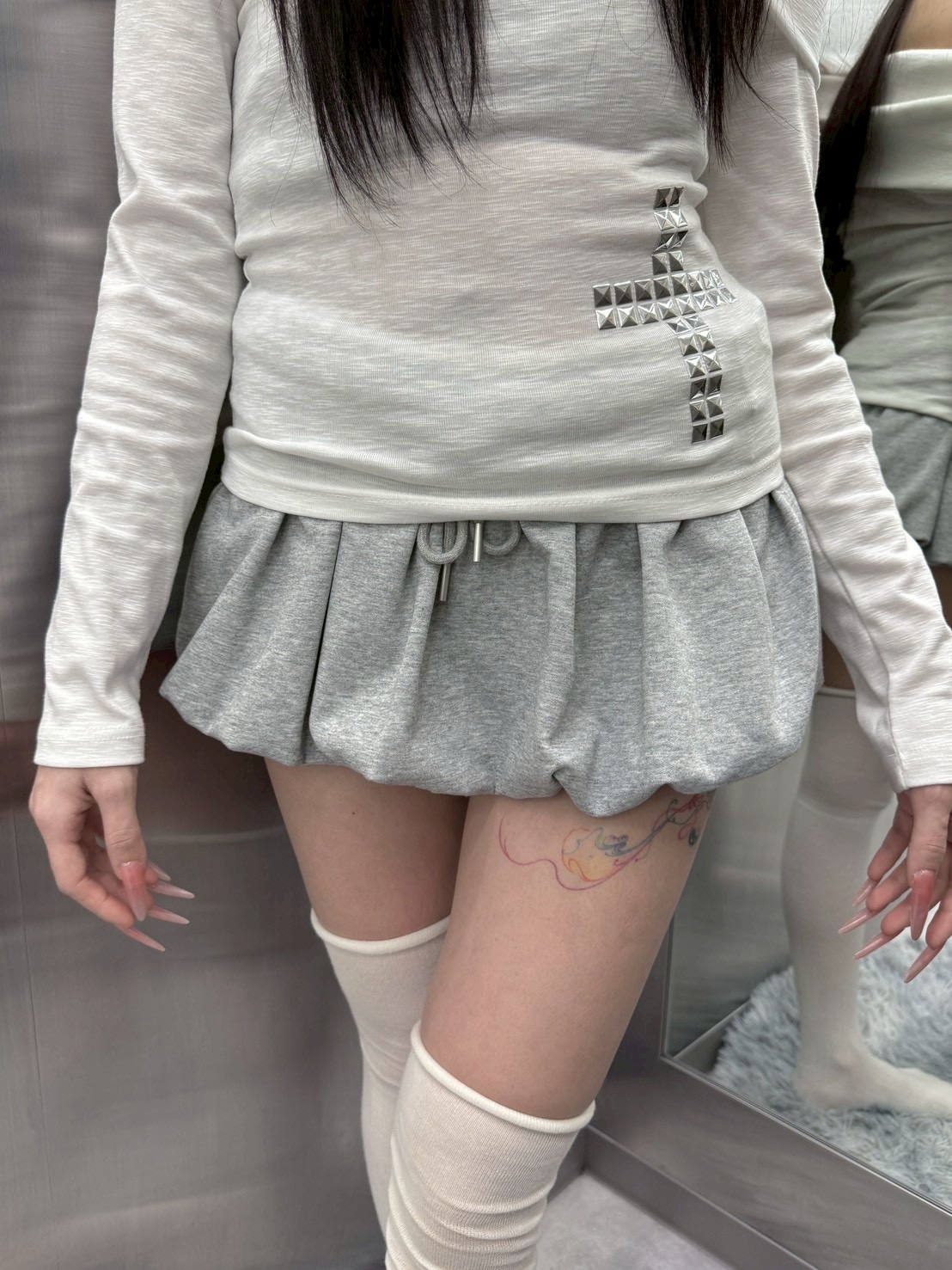 【nmtc +】balloon sweat skirt / 【エヌエムティーシープラス】バルーンスウェットスカート (3color)