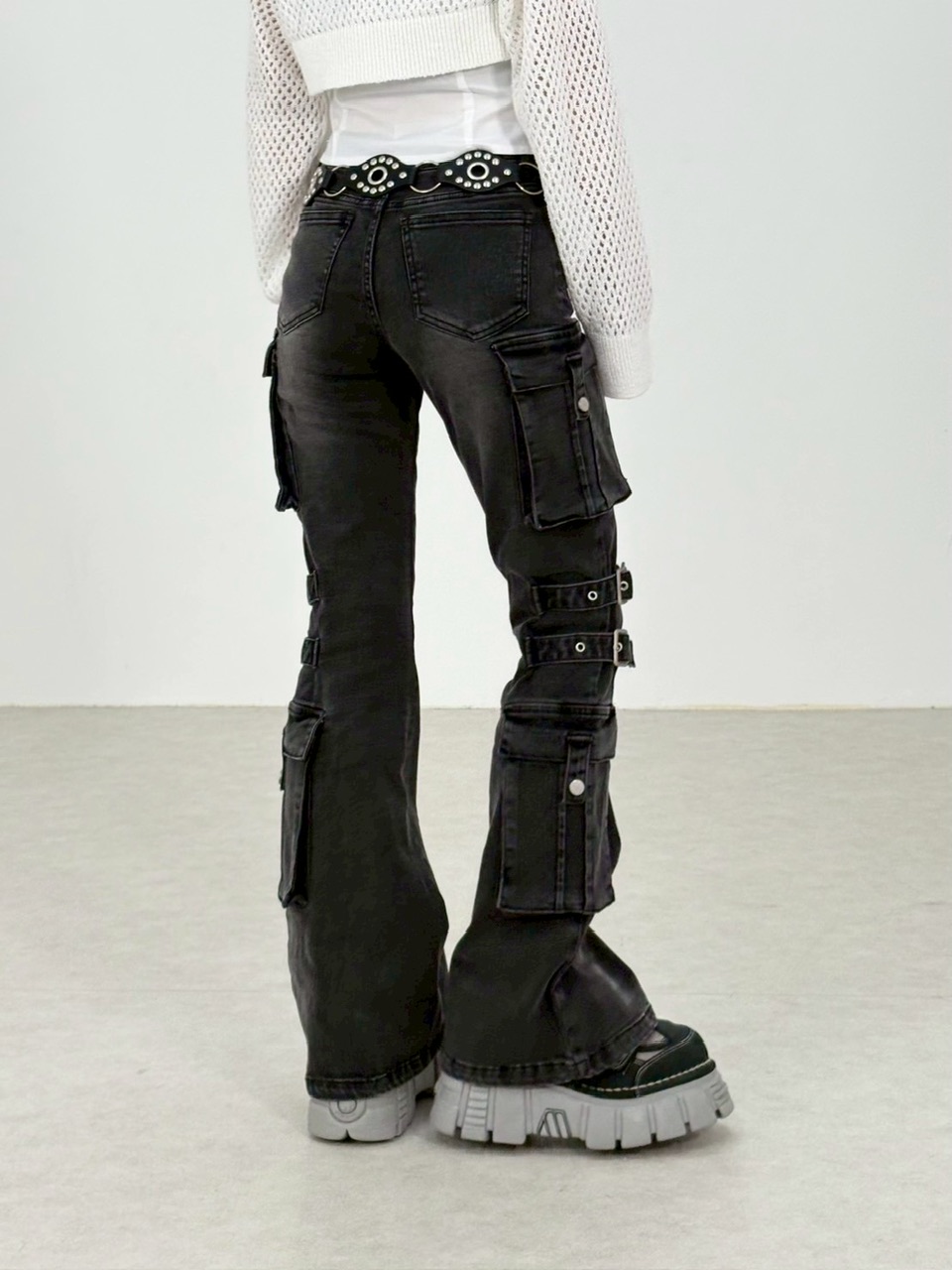 パンツ miumiu 00s flare denim NMTXU】flare cargo denim pants / 【エヌエムティーエックス