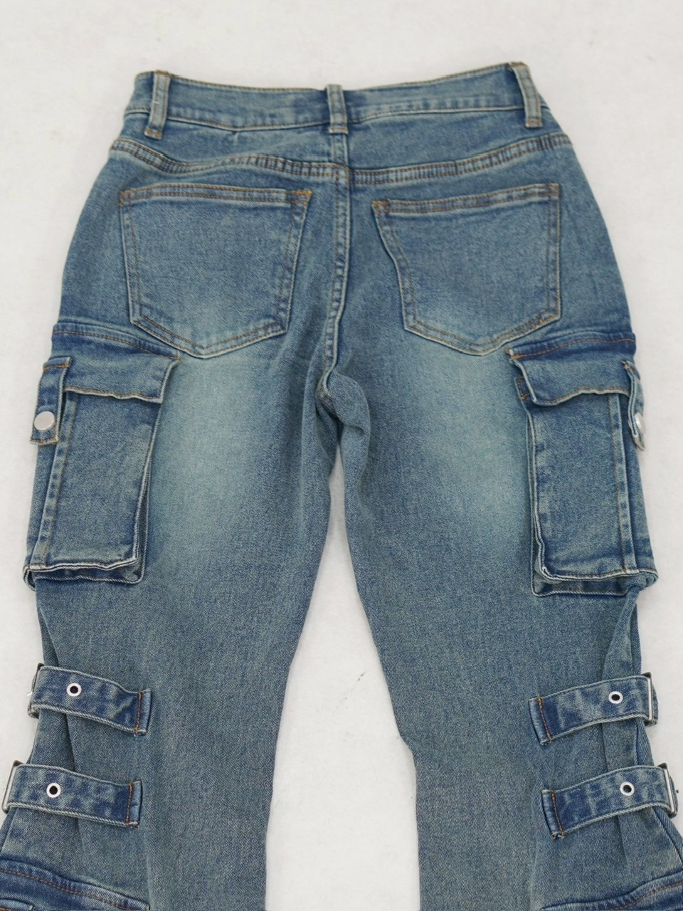 NMTXU】flare cargo denim pants / 【エヌエムティーエックスユー