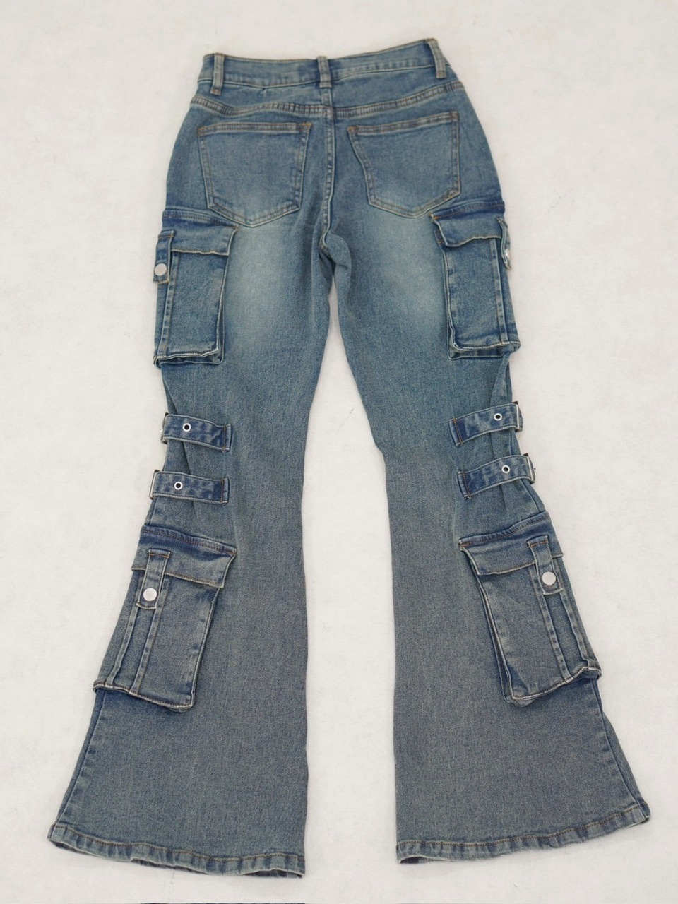 NMTXU】flare cargo denim pants / 【エヌエムティーエックス