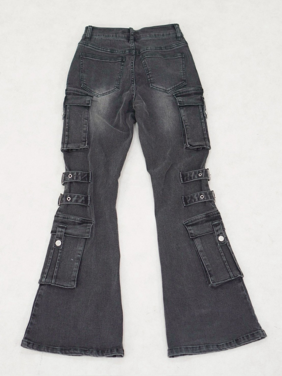 NMTXU】flare cargo denim pants / 【エヌエムティーエックスユー