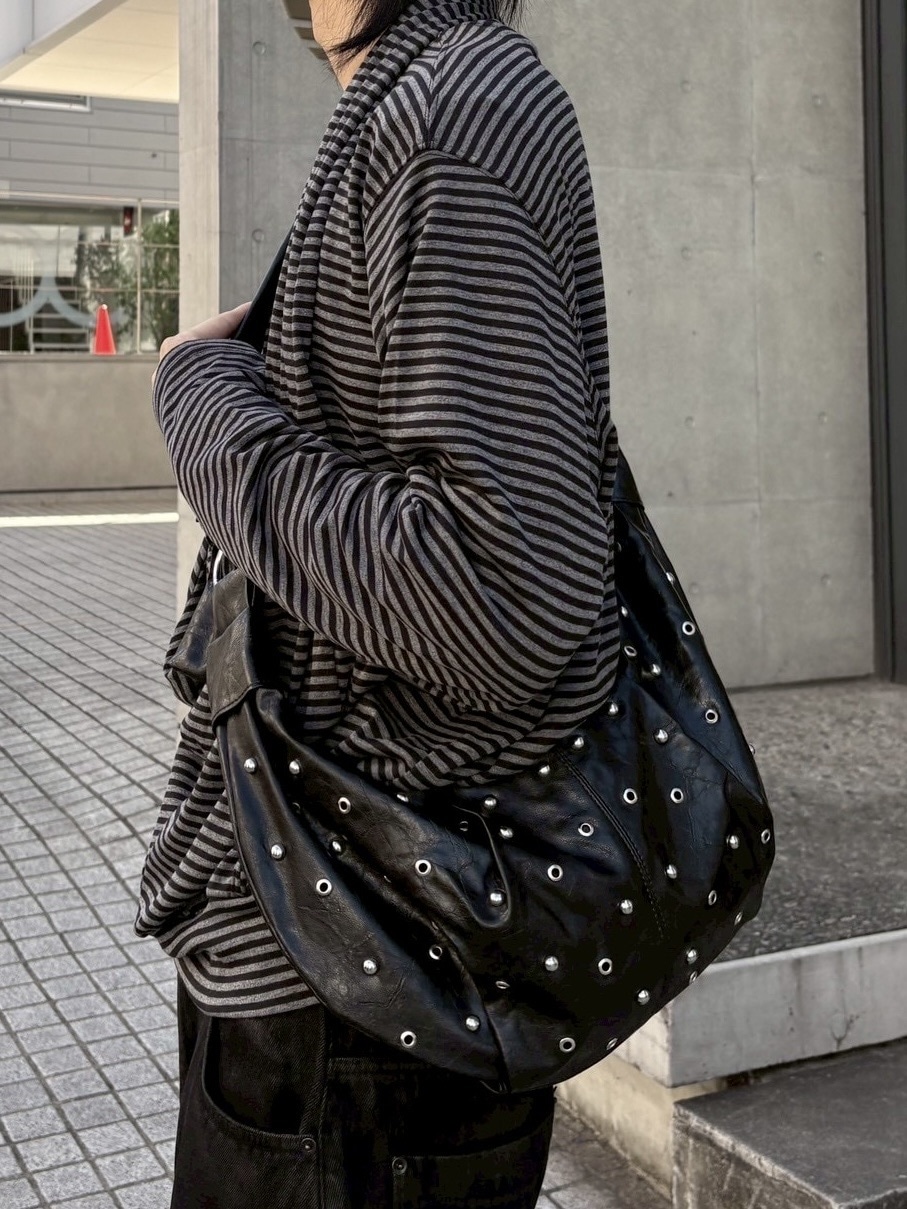 受注制【nmtc +】Eyelet leather bag / 【エヌエムティーシープラス