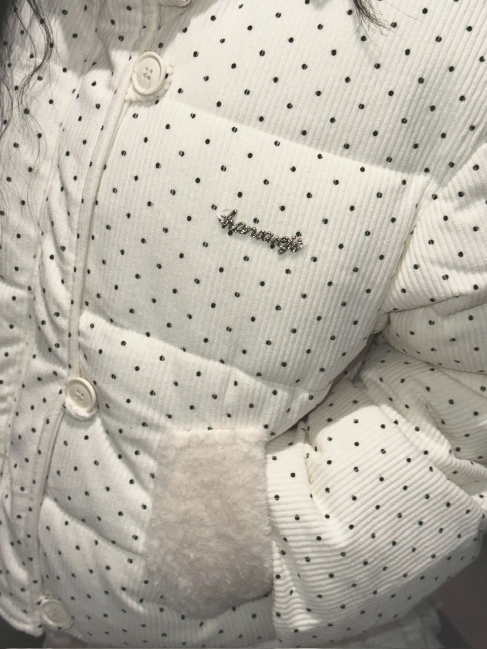 受注制【nmtc +】dot pattern blouson 【エヌエムティーシープラス】ドット柄ブルゾン