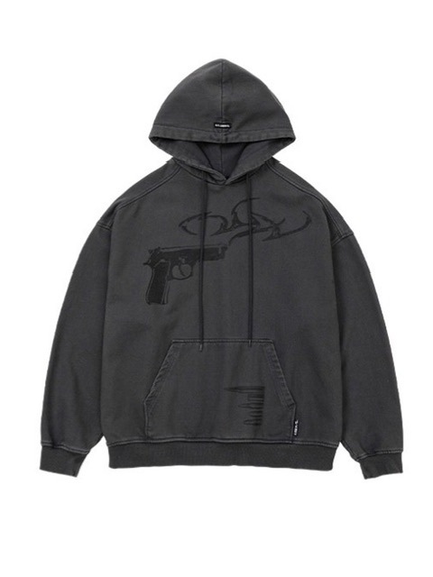 AJOBYAJO】Gun Shot Washed Hoodie / 【アジョバイアジョ】ガン