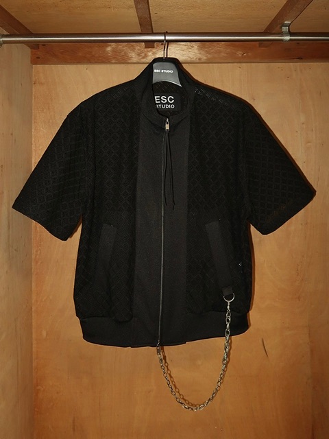 【ESC STUDIO】24SS★ punching chain short sleeves blouson ESC STUDIO】punching chain short sleeves blouson | OUR BRAND