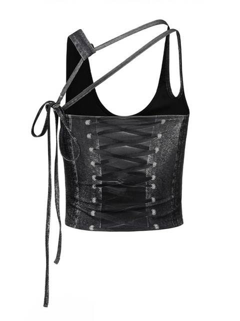 NACHE】RACE UP PRINTED SLEEVELESS | OUR BRAND,NACHE