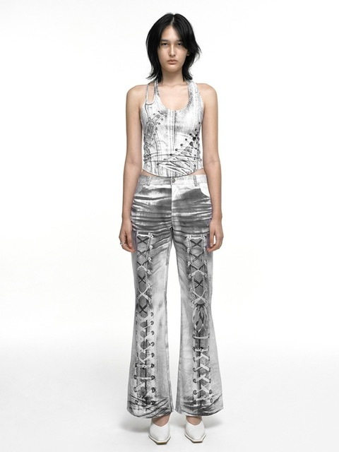 NACHE】RACE UP PRINTED SLEEVELESS | OUR BRAND,NACHE NACHE】RACE UP PRINTED SLEEVELESS | OUR BRAND,NACHE