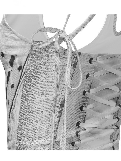 NACHE】RACE UP PRINTED SLEEVELESS | OUR BRAND,NACHE