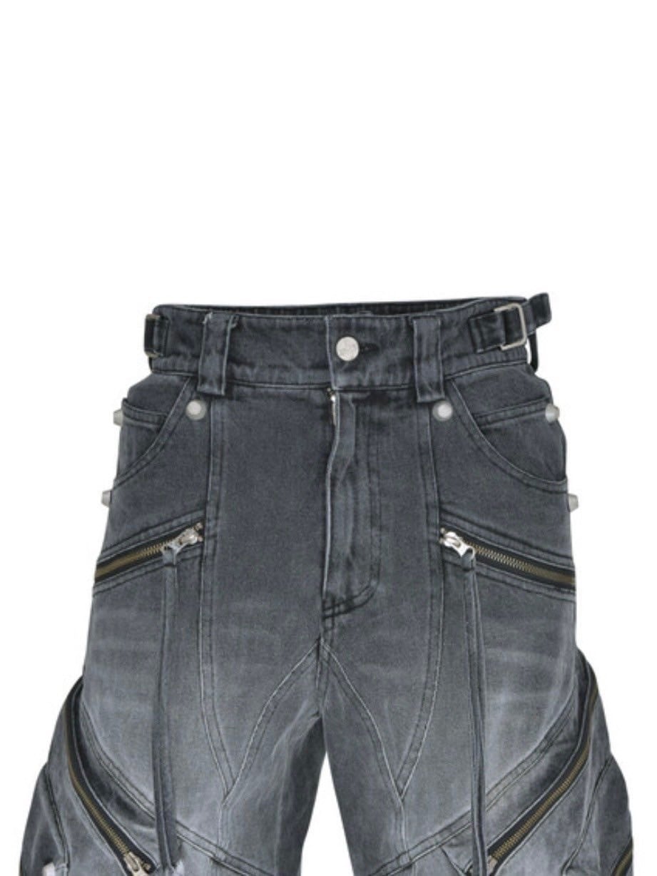 3/9再入荷【SURGERY】oblique cargo jeans / 【サージェリー】カーゴデニムパンツ