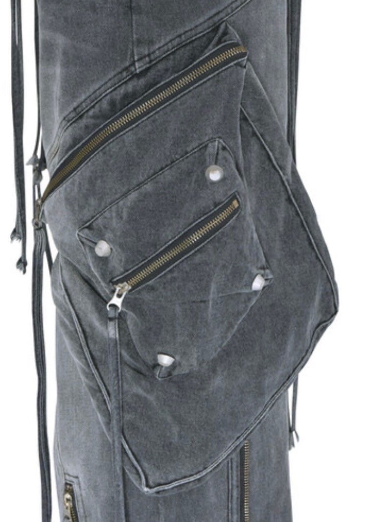 3/9再入荷【SURGERY】oblique cargo jeans / 【サージェリー