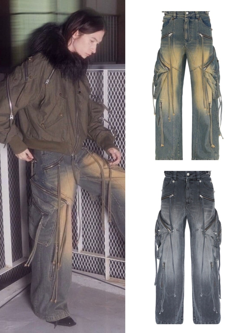 【SURGERY】oblique cargo jeans /カーゴデニムパンツ 3/9再入荷【SURGERY】oblique cargo jeans / 【サージェリー