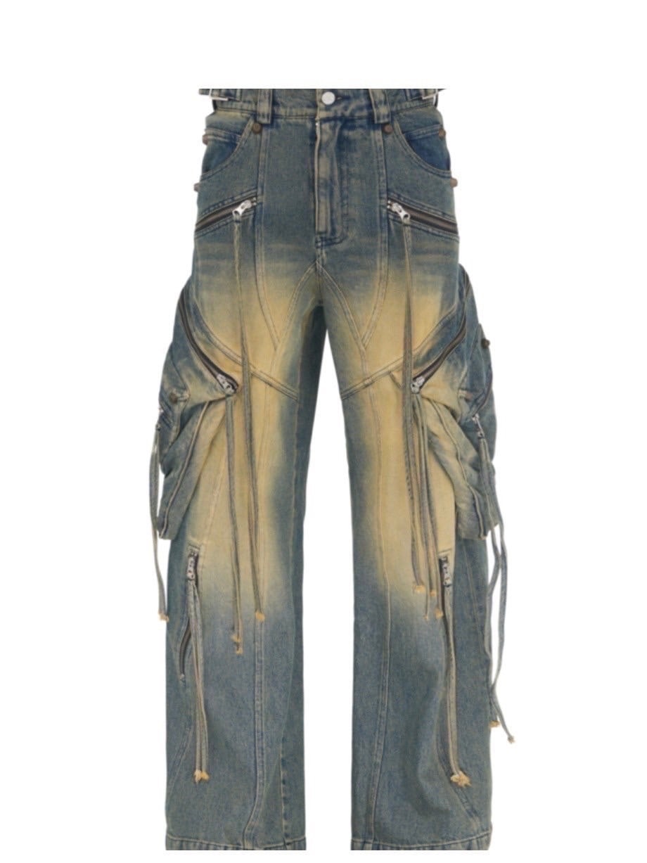 3/9再入荷【SURGERY】oblique cargo jeans / 【サージェリー】カーゴデニムパンツ