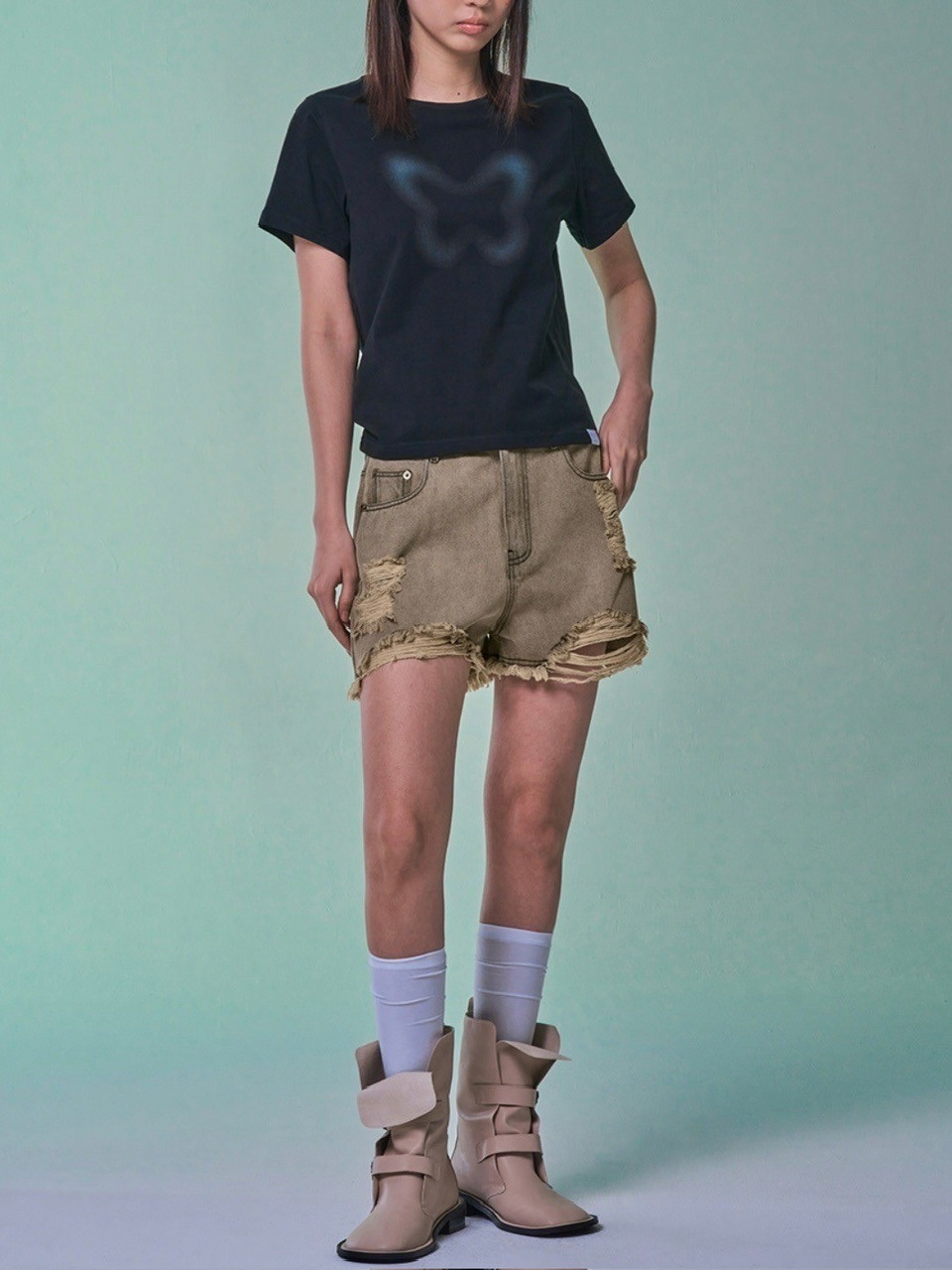 ショートパンツ FANCY CLUB VINTAGE DENIM SHORTS 5BNY762 FANCY CLUB】VINTAGE DENIM SHORTS / 【ファンシークラブ