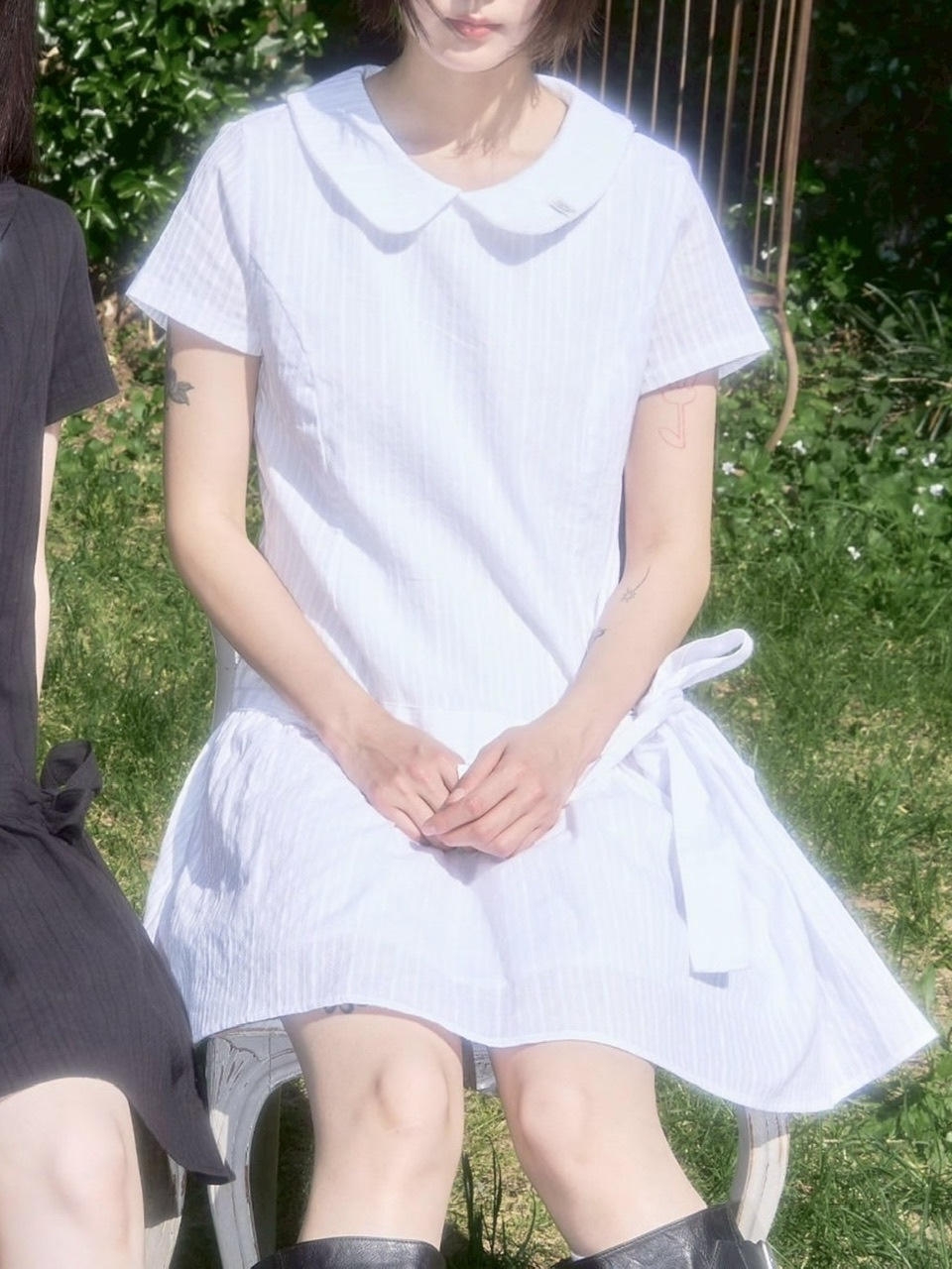 FANCY CLUB ■ Ribbon Low-Rise Mini Dress FANCY CLUB】Ribbon Low-Rise Mini Dress | OUR BRAND,FANCY