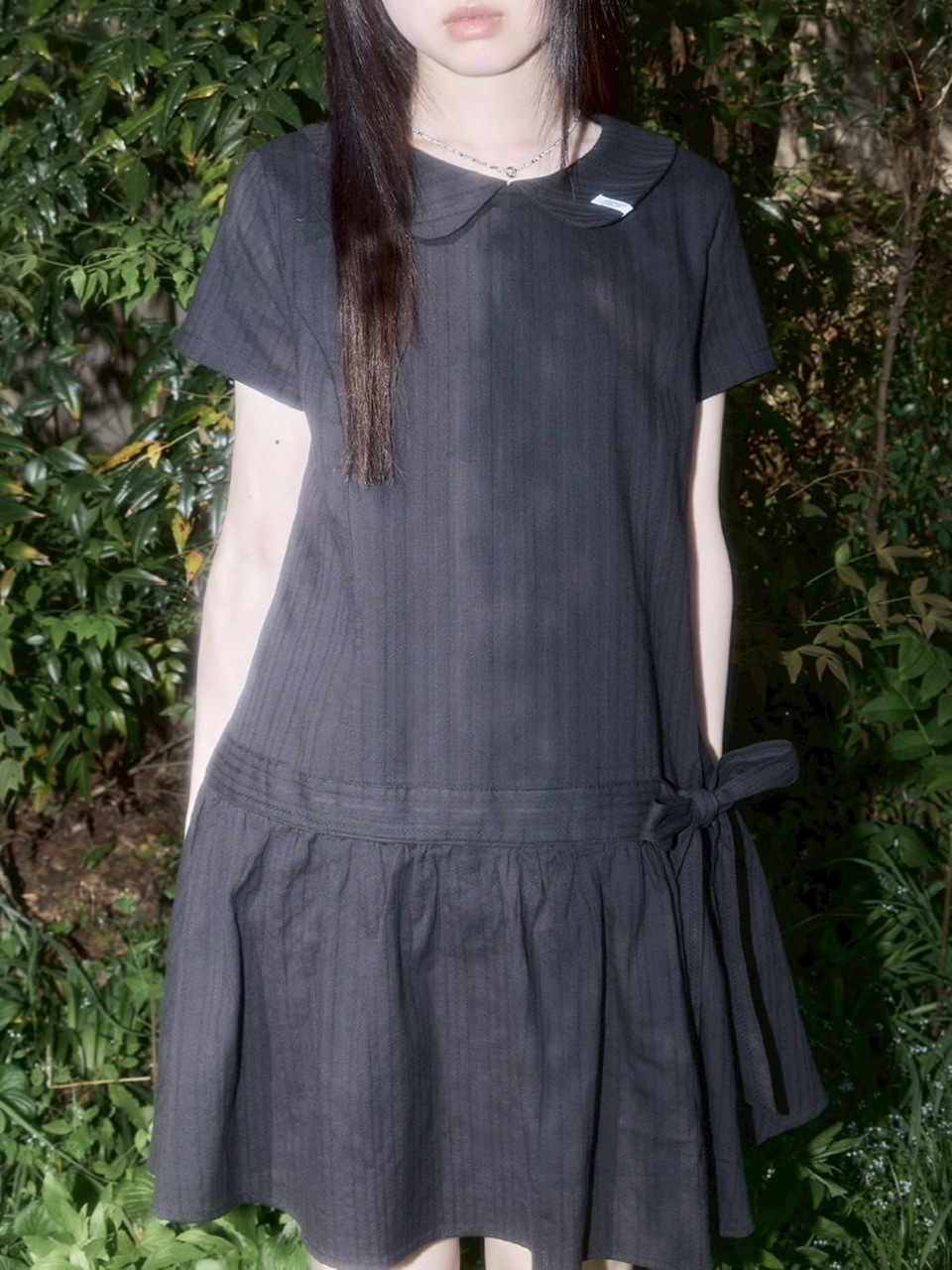 [FANCY CLUB] Ribbon low rise mini dress /追跡付 FANCY CLUB】Ribbon Low-Rise Mini Dress | OUR BRAND,FANCY