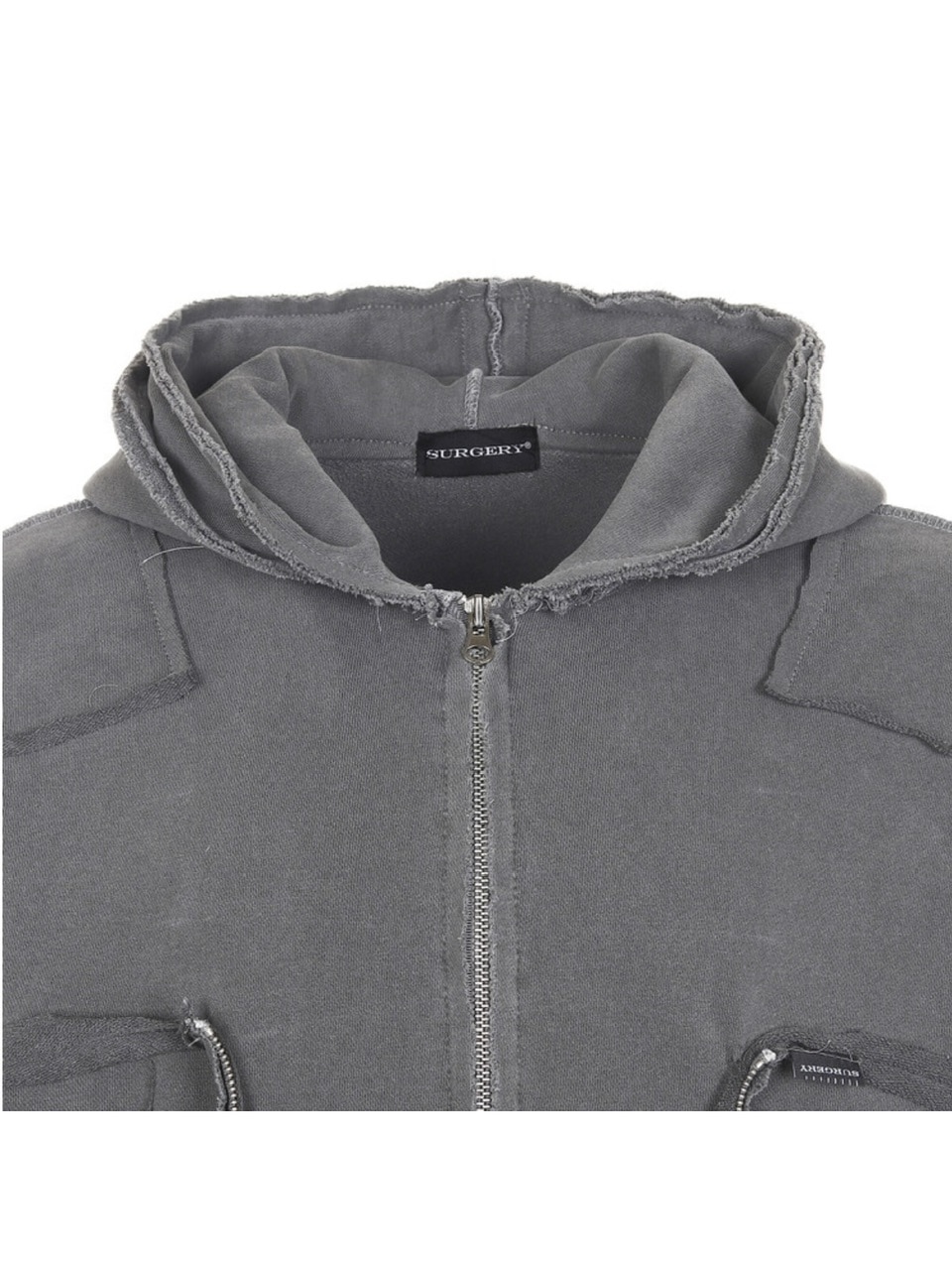 【SURGERY】remake over pigment hood jacket 'khaki' SURGERY】surgery remake over pigment hood jacket | OUR BRAND