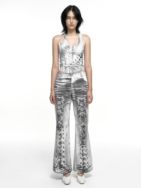 【NACHE】24ss RACE UP PRINTED PANTS NACHE】RACE UP PRINTED PANTS | OUR BRAND,NACHE | PRESSING