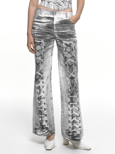 NACHE】RACE UP PRINTED PANTS | OUR BRAND,NACHE | PRESSING