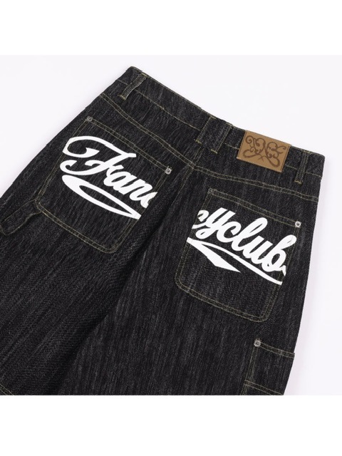 ★ NASTY FANCY CLUB★ Carpenter Lettering Denim Pants KHAKI NASTY FANCY CLUB CARPENTER LETTERING DENIM PANTS / KHAKI