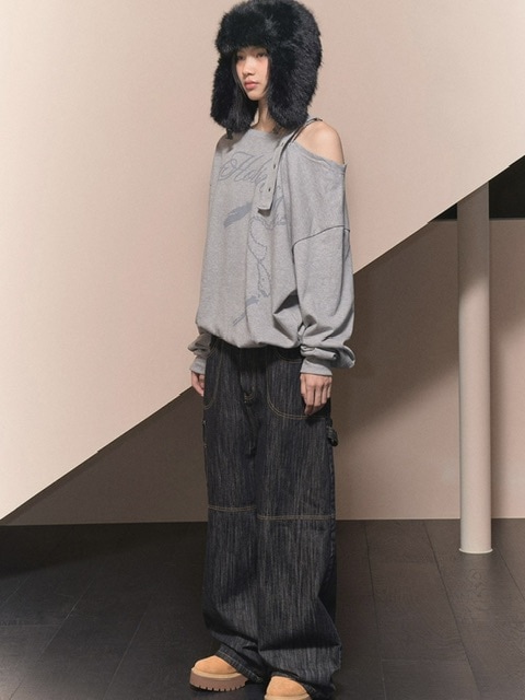 FANCY CLUB】CARPENTER LETTERING DENIM PANTS | OUR BRAND