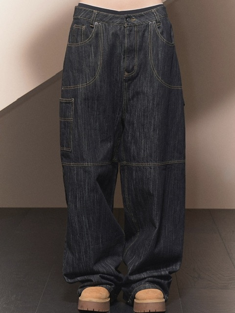 パンツ FANCY CLUB CARPENTER LETTERING DENIM PANTS 5BNY761 FANCY CLUB】CARPENTER LETTERING DENIM PANTS | OUR BRAND