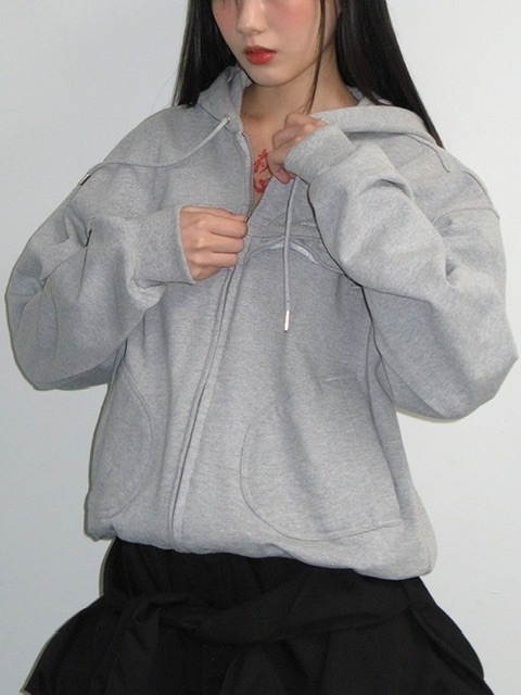 CRANK】FRILL ZIP-UP HOODIE | OUR BRAND,CRANK | PRESSING WEB SHOP