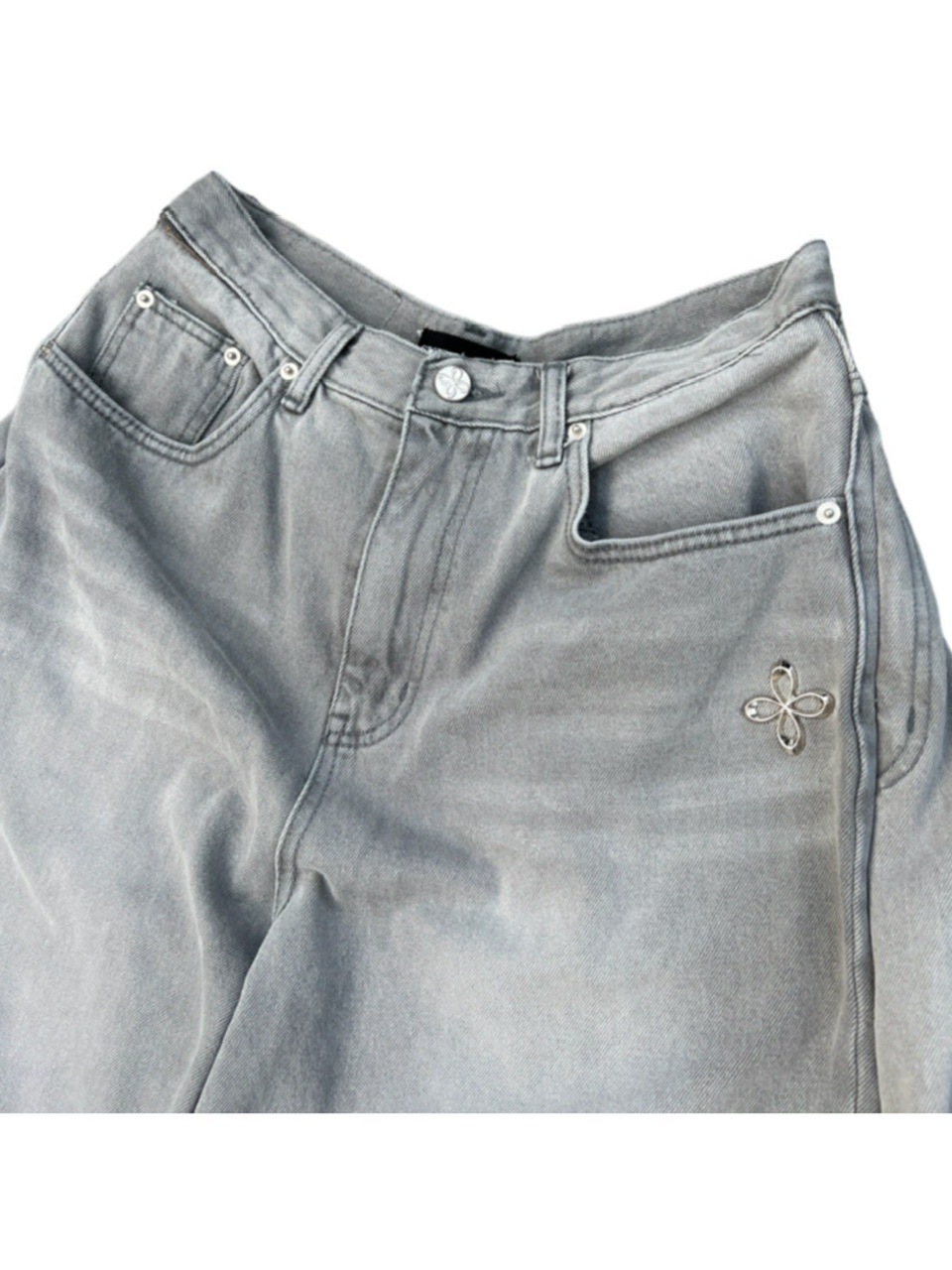 3/30再入荷【SURGERY】double folding over wide baggy jeans