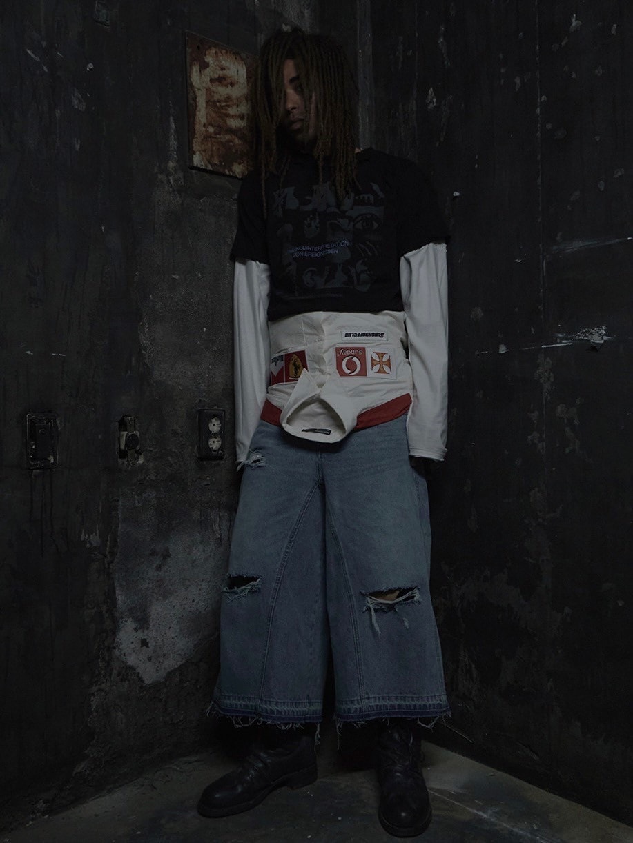 Sundayoffclub☆ Case Number.6 Hand Distressed Tシャツ SUNDAY OFF CLUB】Case Number.6 Hand Distressed Short Sleeve