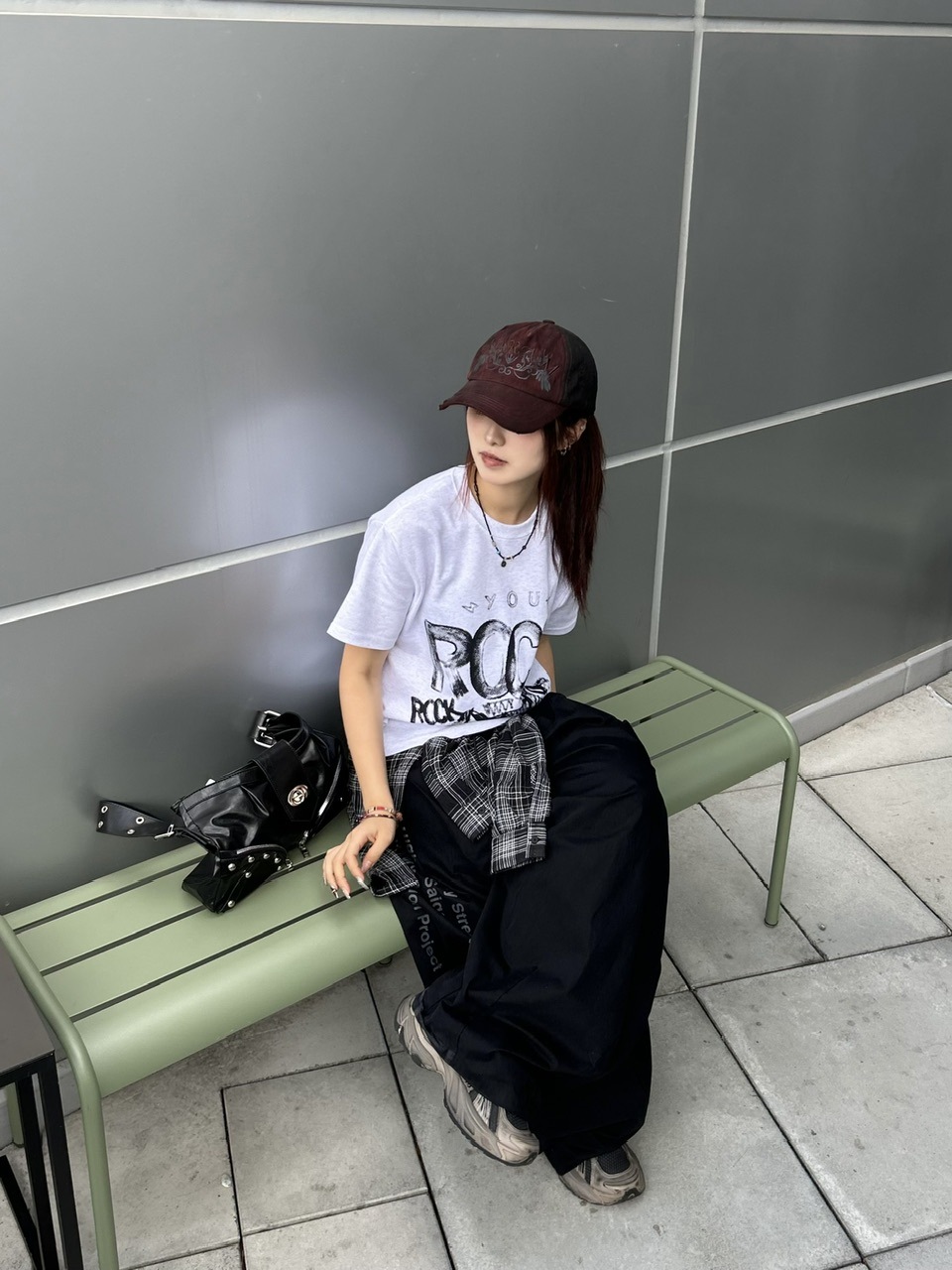 大阪店WEB限定【Chikashitsu＋】cropped cat t-shirt (2color
