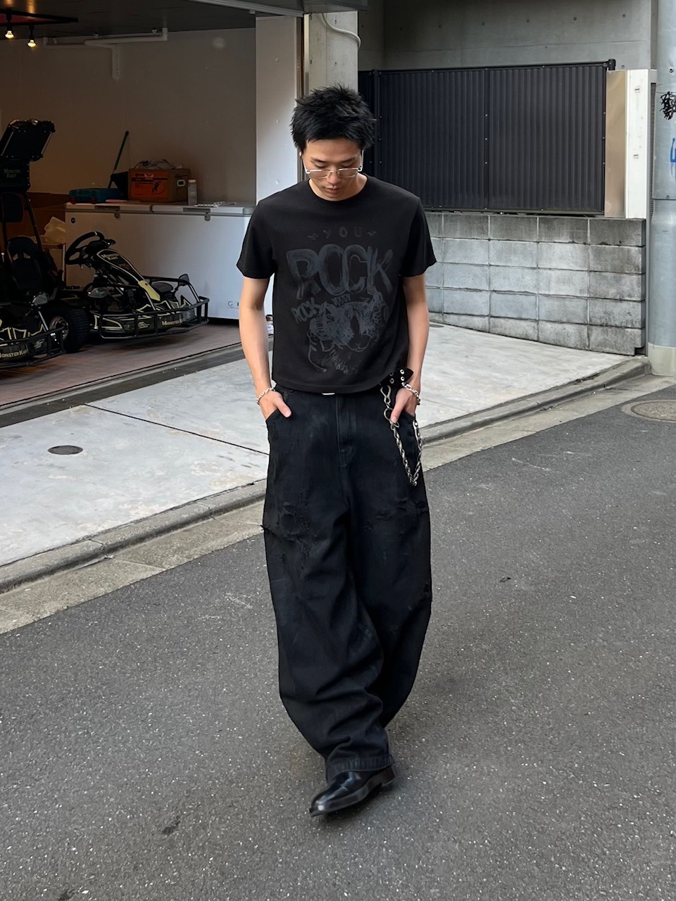 【LOW CLASSIC】 TEDDY BUDDY T-SHIRT / 追跡付 大阪店WEB限定【Chikashitsu+】cropped cat t-shirt (2color