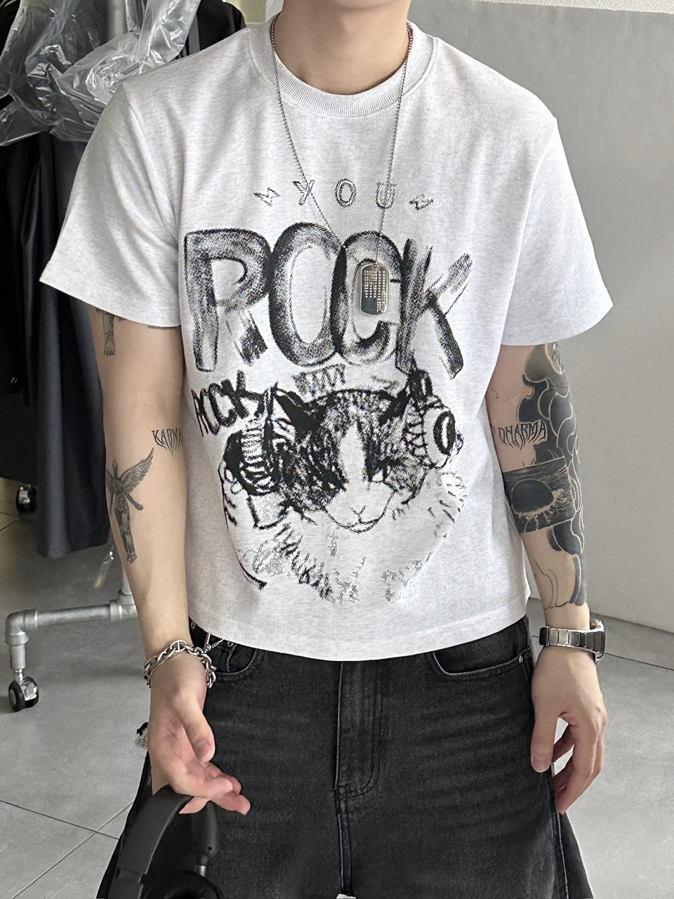 ち☺︎です 8/23 予約受付開始 大阪店WEB限定【Chikashitsu＋】cropped cat