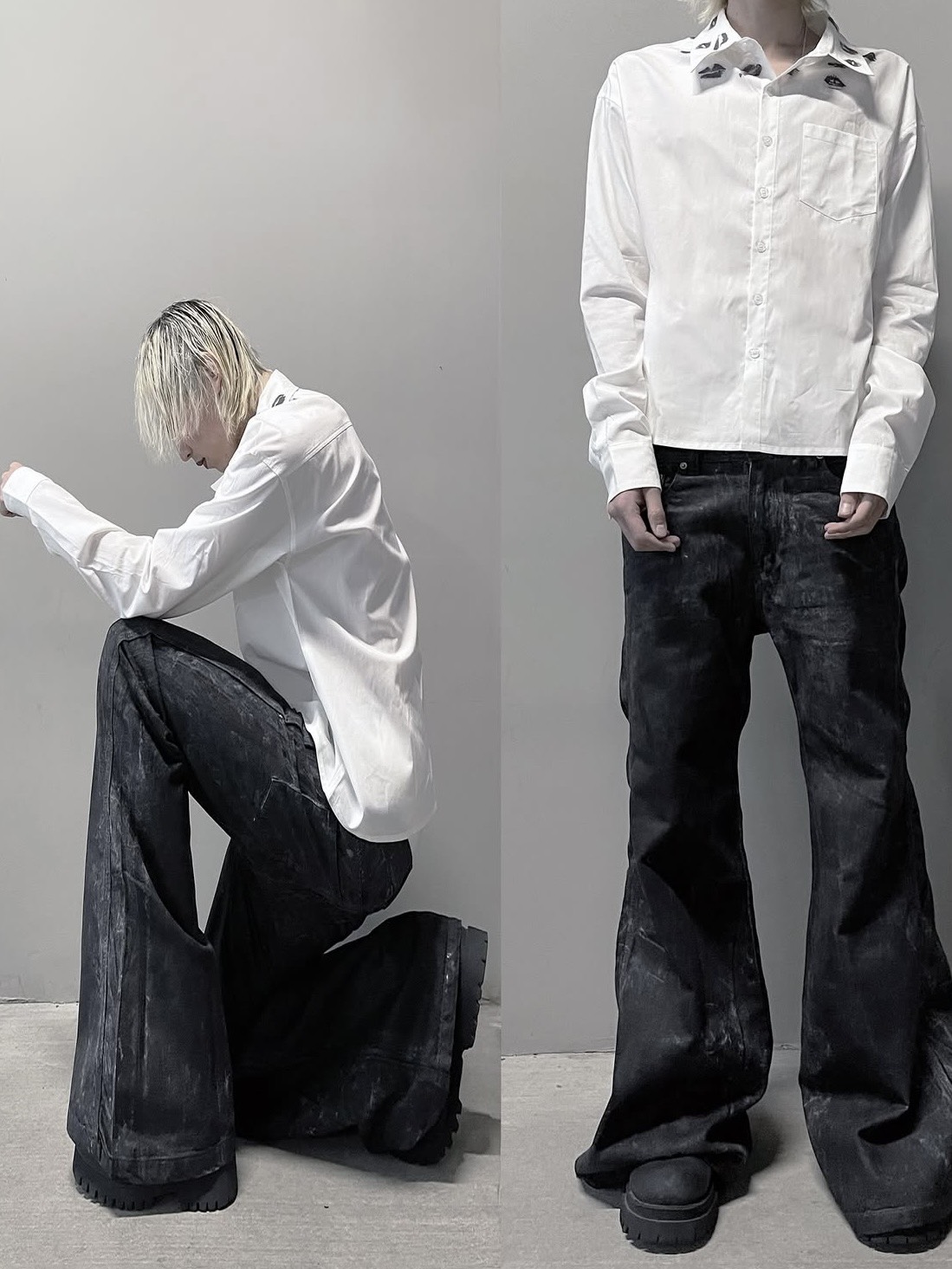 archive denim wax coating pants ワイドフレア haveyoudiedbefore?】Deadfall Waxed Denim Pants / 【ハブユー