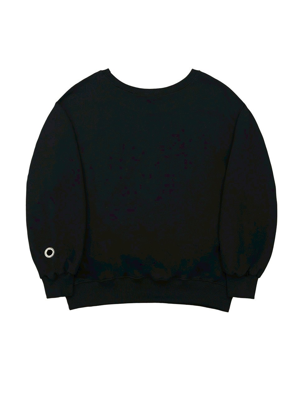 【HOLY NUMBER 7】Eyelet Cubic Off-Shoulder Sweatshirt